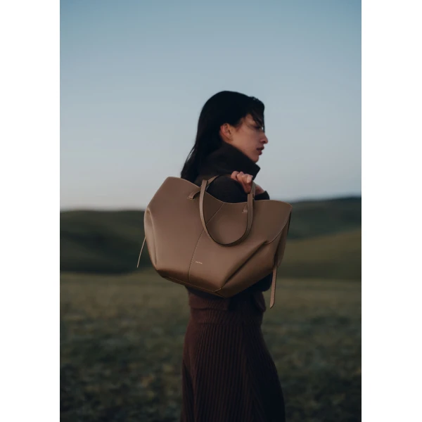 Polène Cyme in Root Cyme in Root - Totes & Top-Handle Bags - Parisian Luxury Leather Bag at Luxury Shoes 