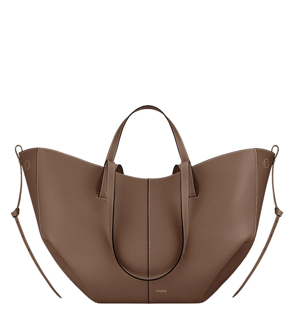 Brown-Cyme-in-Root-collection-coveti83923_nobg Polène Cyme in Root Cyme in Root - Totes & Top-Handle Bags - Parisian Luxury Leather Bag at Luxury Shoes