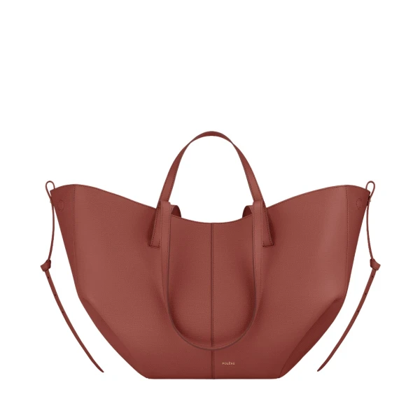 Polène Cyme in Terracotta Cyme in Terracotta - Totes & Top-Handle Bags - Parisian Luxury Leather Bag at Luxury Shoes 