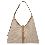 Brown-Kite-Hobo-Maxi-in-Caramel-and-Natural-Twill77913_nobg Strathberry Kite Hobo Maxi crossbody bag