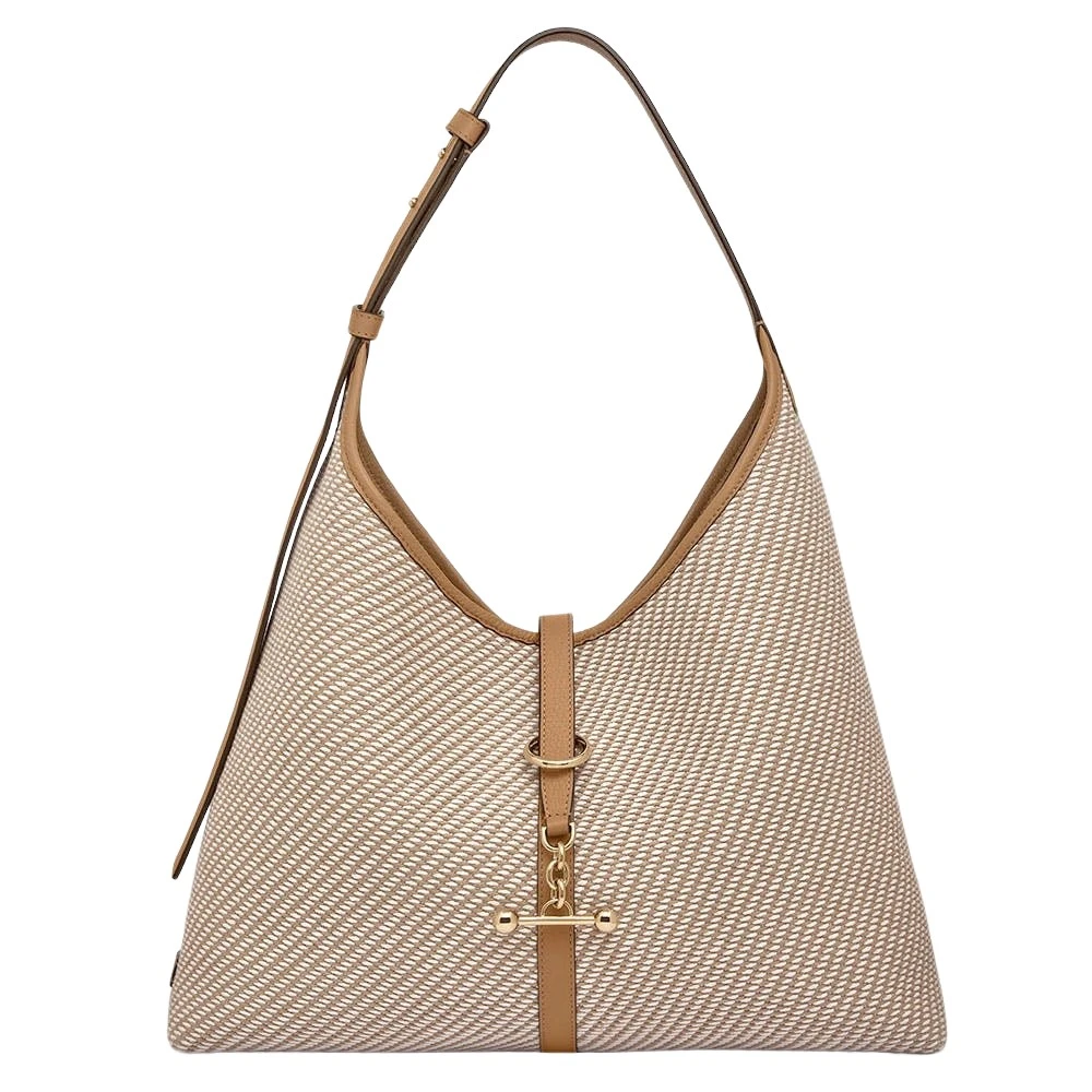 Brown-Kite-Hobo-Maxi-in-Caramel-and-Natural-Twill77913_nobg Strathberry Kite Hobo Maxi crossbody bag