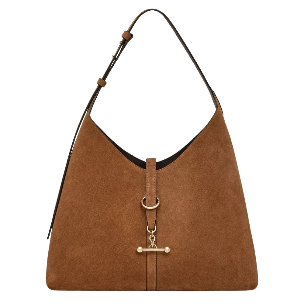 Brown-Kite-Hobo-Maxi-in-Tan-Suede18104_nobg Strathberry Kite Hobo Maxi crossbody bag