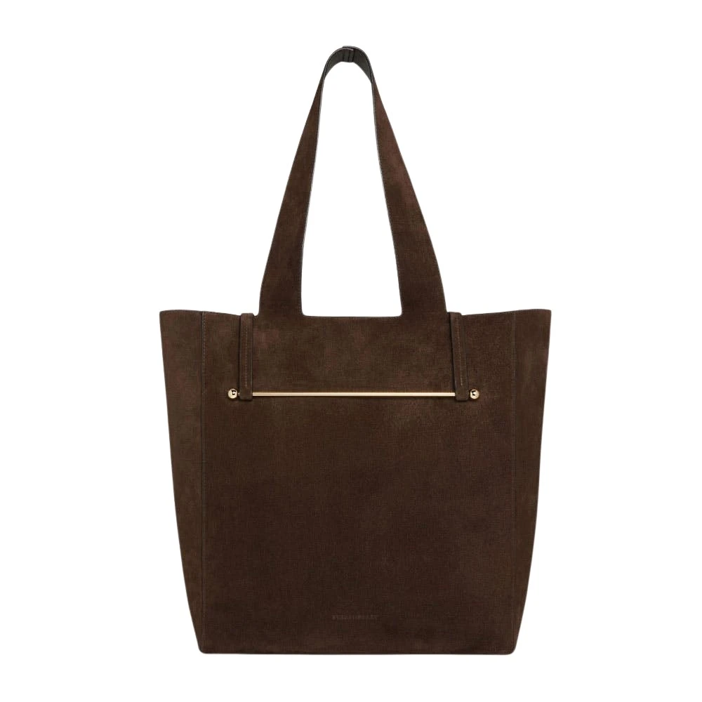 Brown-Melody-Tote-in-Chocolate-Suede35941_nobg Strathberry Melody Tote bag