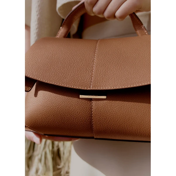 Polène Mokki Mini in Camel Mokki Mini in Camel - Mini Bags - Parisian Luxury Leather Bag at Luxury Shoes 
