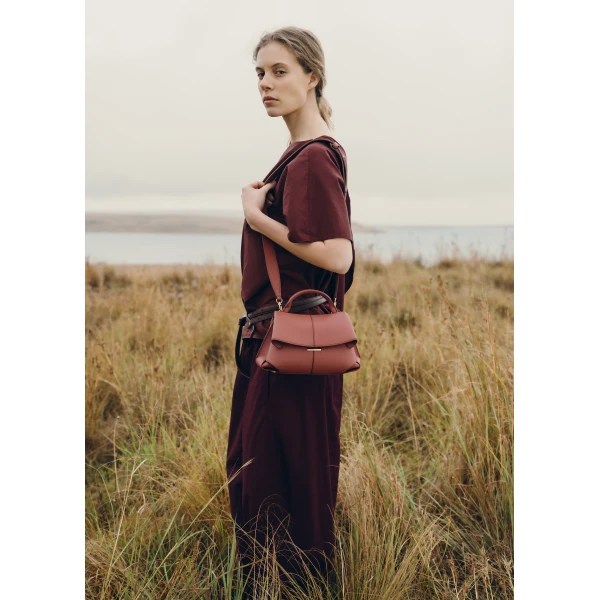 Polène Mokki Mini in Terracotta Mokki Mini in Terracotta - Mini Bags - Parisian Luxury Leather Bag at Luxury Shoes 