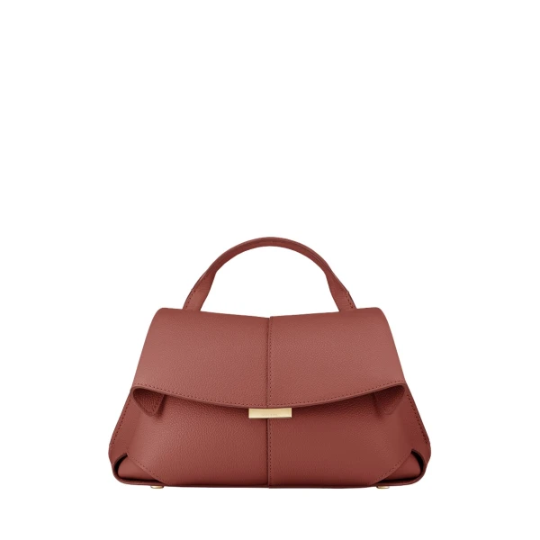 Polène Mokki Mini in Terracotta Mokki Mini in Terracotta - Mini Bags - Parisian Luxury Leather Bag at Luxury Shoes 
