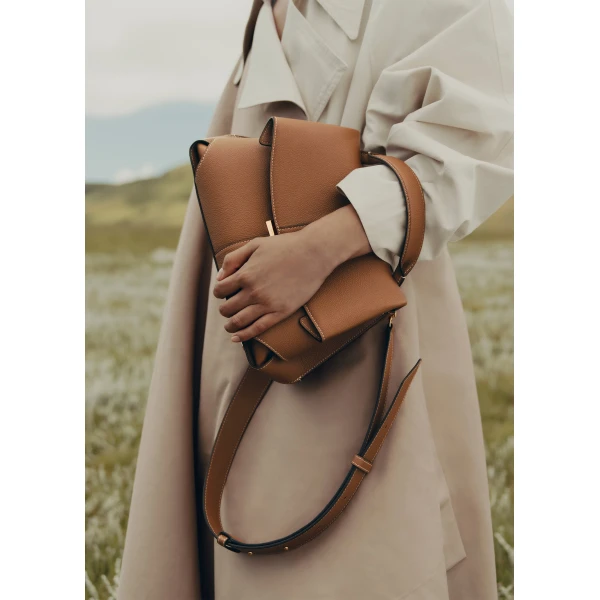 Polène Mokki in Camel Mokki in Camel - Shoulder & Crossbody Bags - Parisian Luxury Leather Bag at Luxury Shoes 