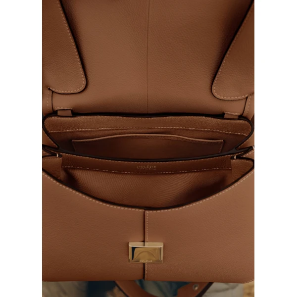 Polène Mokki in Camel Mokki in Camel - Shoulder & Crossbody Bags - Parisian Luxury Leather Bag at Luxury Shoes 