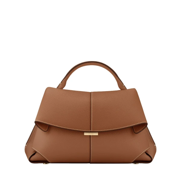 Polène Mokki in Camel Mokki in Camel - Shoulder & Crossbody Bags - Parisian Luxury Leather Bag at Luxury Shoes 