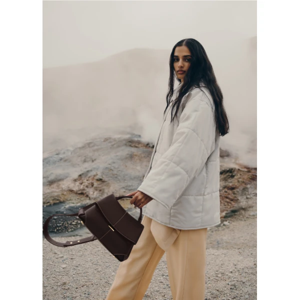 Polène Mokki in Ebony Mokki in Ebony - Shoulder & Crossbody Bags - Parisian Luxury Leather Bag at Luxury Shoes 