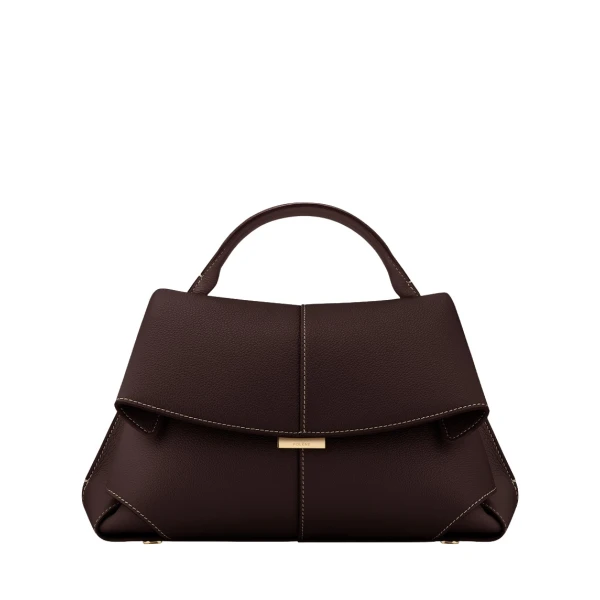 Polène Mokki in Ebony Mokki in Ebony - Shoulder & Crossbody Bags - Parisian Luxury Leather Bag at Luxury Shoes 