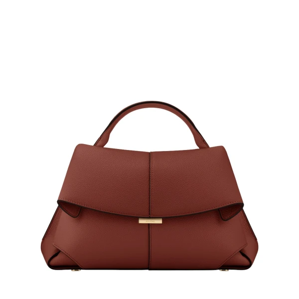 Polène Mokki in Red Clay Mokki in Red Clay - Shoulder & Crossbody Bags - Parisian Luxury Leather Bag at Luxury Shoes 