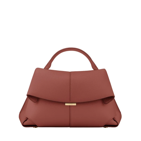 Polène Mokki in Terracotta Mokki in Terracotta - Shoulder & Crossbody Bags - Parisian Luxury Leather Bag at Luxury Shoes 