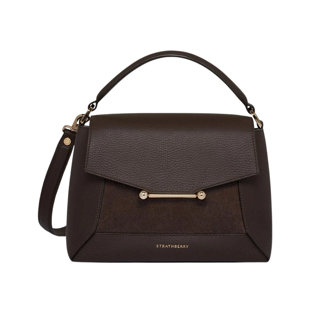 Brown-Mosaic-Bag-in-Dark-Chocolate-Suedeleather43846_nobg Strathberry Mosaic Bag tote