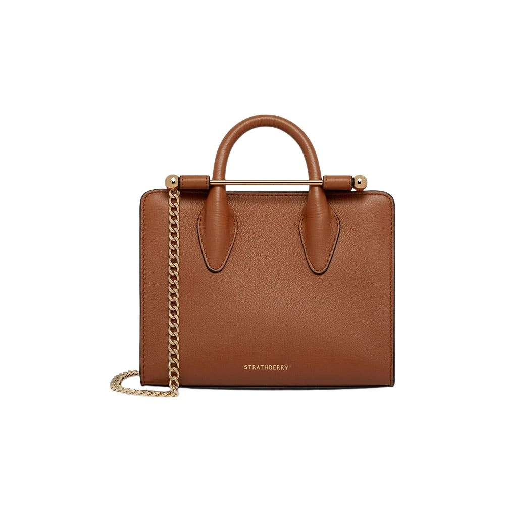Brown-Nano-Tote-in-Chestnut55155_nobg Strathberry Nano Tote mini bag