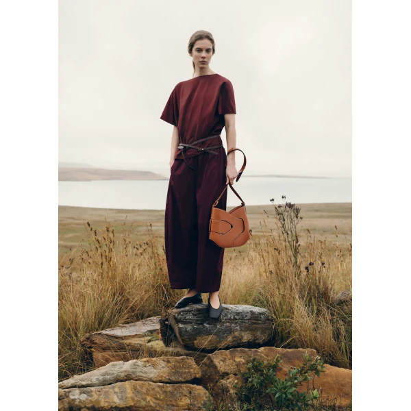 Polène Nodde Hobo in Cognac Nodde Hobo in Cognac - Shoulder & Crossbody Bags - Parisian Luxury Leather Bag at Luxury Shoes 
