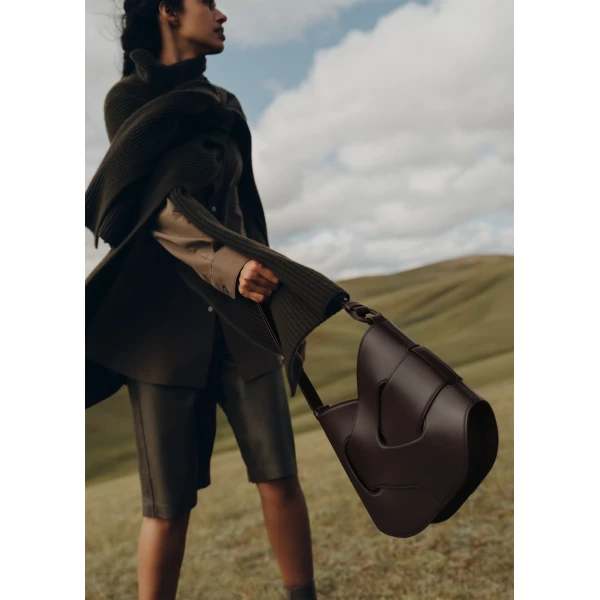 Polène Nodde Hobo in Ebony Nodde Hobo in Ebony - Shoulder & Crossbody Bags - Parisian Luxury Leather Bag at Luxury Shoes 