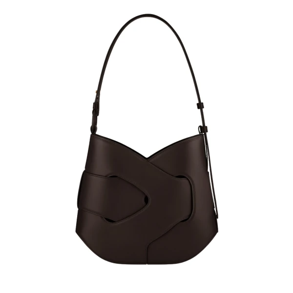 Polène Nodde Hobo in Ebony Nodde Hobo in Ebony - Shoulder & Crossbody Bags - Parisian Luxury Leather Bag at Luxury Shoes 