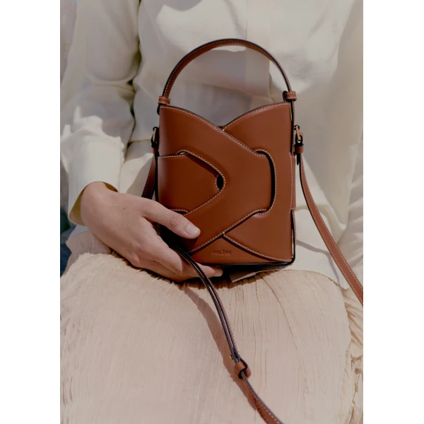 Polène Nodde Seau in Cognac Nodde Seau in Cognac - Bucket Bags - Parisian Luxury Leather Bag at Luxury Shoes 