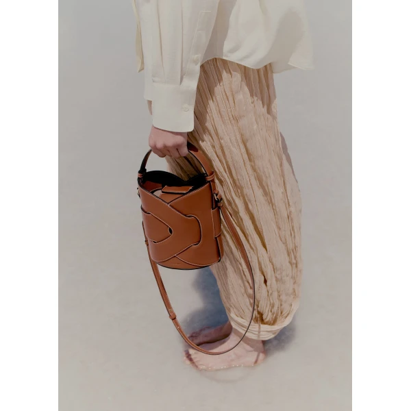 Polène Nodde Seau in Cognac Nodde Seau in Cognac - Bucket Bags - Parisian Luxury Leather Bag at Luxury Shoes 