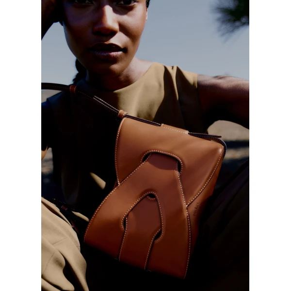 Polène Nodde in Cognac Nodde in Cognac - Shoulder & Crossbody Bags - Parisian Luxury Leather Bag at Luxury Shoes 