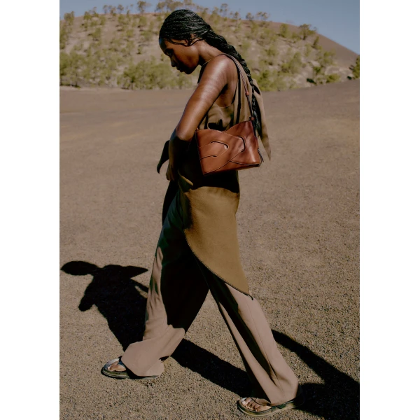 Polène Nodde in Cognac Nodde in Cognac - Shoulder & Crossbody Bags - Parisian Luxury Leather Bag at Luxury Shoes 