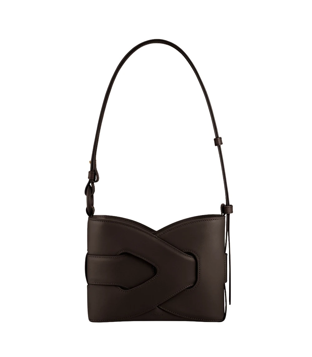 Brown-Nodde-in-Ebony-collection-coveti57312_nobg Polène Nodde in Ebony Nodde in Ebony - Shoulder & Crossbody Bags - Parisian Luxury Leather Bag at Luxury Shoes