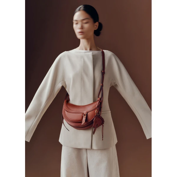 Polène Numéro Dix Galop in Cognac Numéro Dix Galop in Cognac - Shoulder & Crossbody Bags - Parisian Luxury Leather Bag at Luxury Shoes 