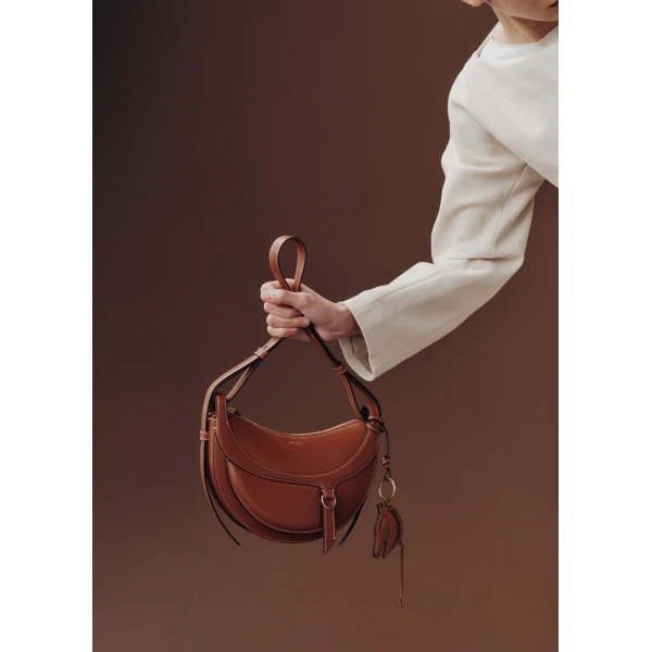 Polène Numéro Dix Galop in Cognac Numéro Dix Galop in Cognac - Shoulder & Crossbody Bags - Parisian Luxury Leather Bag at Luxury Shoes 