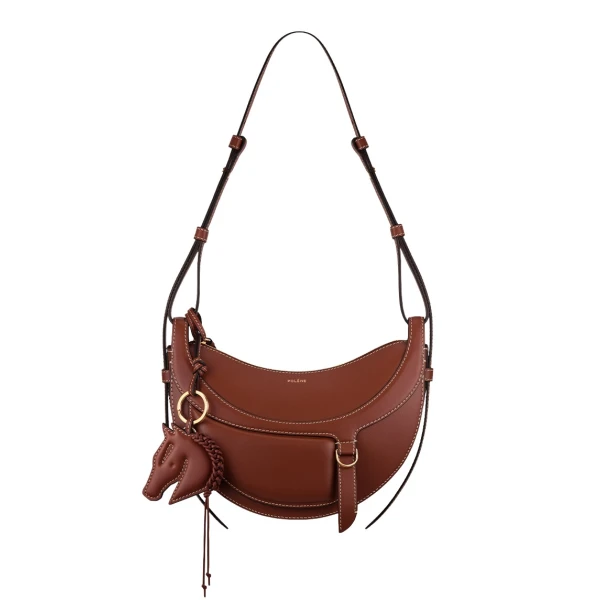 Polène Numéro Dix Galop in Cognac Numéro Dix Galop in Cognac - Shoulder & Crossbody Bags - Parisian Luxury Leather Bag at Luxury Shoes 