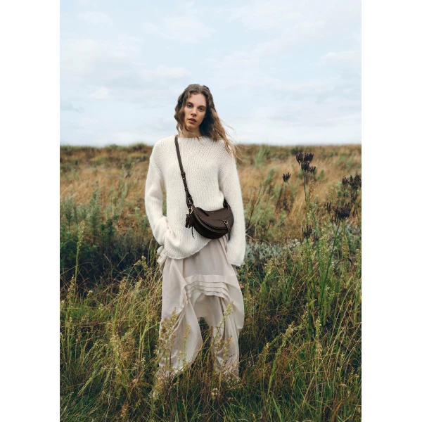 Polène Numéro Dix Galop in Ebony Numéro Dix Galop in Ebony - Shoulder & Crossbody Bags - Parisian Luxury Leather Bag at Luxury Shoes 
