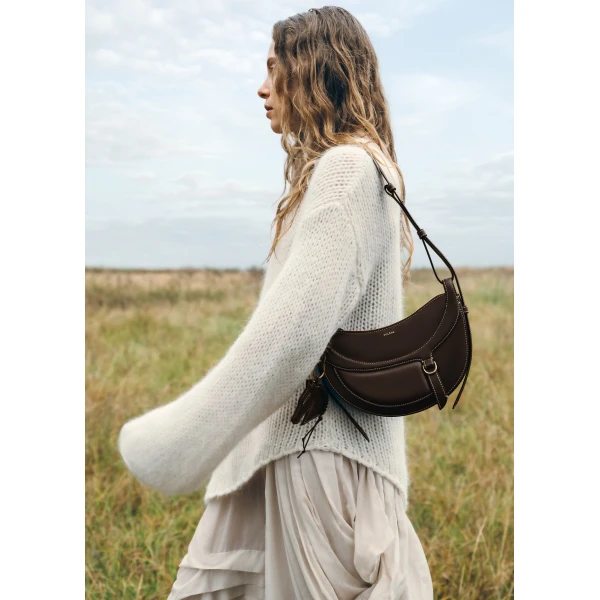 Polène Numéro Dix Galop in Ebony Numéro Dix Galop in Ebony - Shoulder & Crossbody Bags - Parisian Luxury Leather Bag at Luxury Shoes 