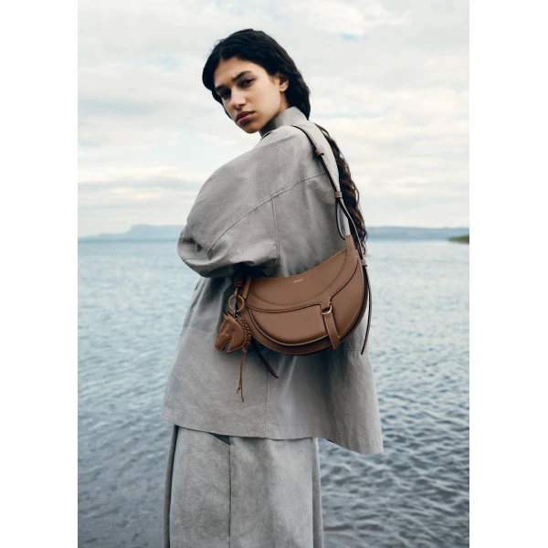 Polène Numéro Dix Galop in Root Numéro Dix Galop in Root - Shoulder & Crossbody Bags - Parisian Luxury Leather Bag at Luxury Shoes 