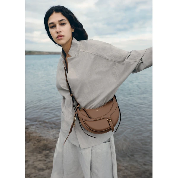 Polène Numéro Dix Galop in Root Numéro Dix Galop in Root - Shoulder & Crossbody Bags - Parisian Luxury Leather Bag at Luxury Shoes 