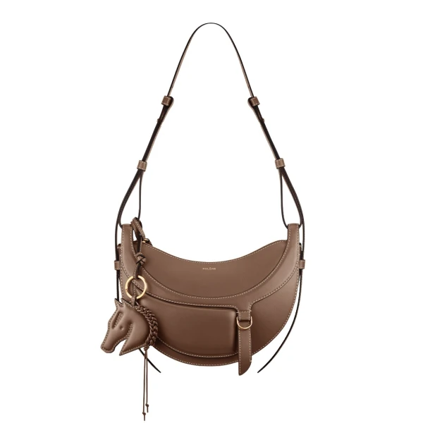 Polène Numéro Dix Galop in Root Numéro Dix Galop in Root - Shoulder & Crossbody Bags - Parisian Luxury Leather Bag at Luxury Shoes 