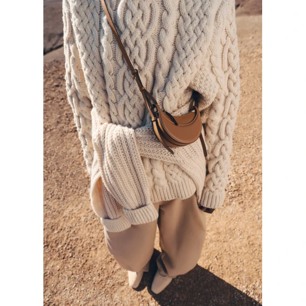 Polène Numéro Dix Micro in Camel Numéro Dix Micro in Camel - Mini Bags - Parisian Luxury Leather Bag at Luxury Shoes 