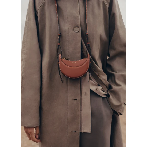 Polène Numéro Dix Micro in Cognac Numéro Dix Micro in Cognac - Mini Bags - Parisian Luxury Leather Bag at Luxury Shoes 