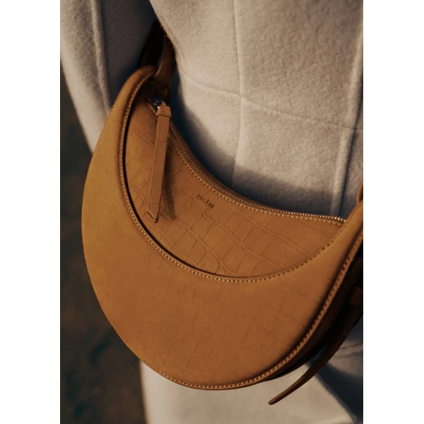 Polène Numéro Dix in Cinnamon Numéro Dix in Cinnamon - Shoulder & Crossbody Bags - Parisian Luxury Leather Bag at Luxury Shoes 
