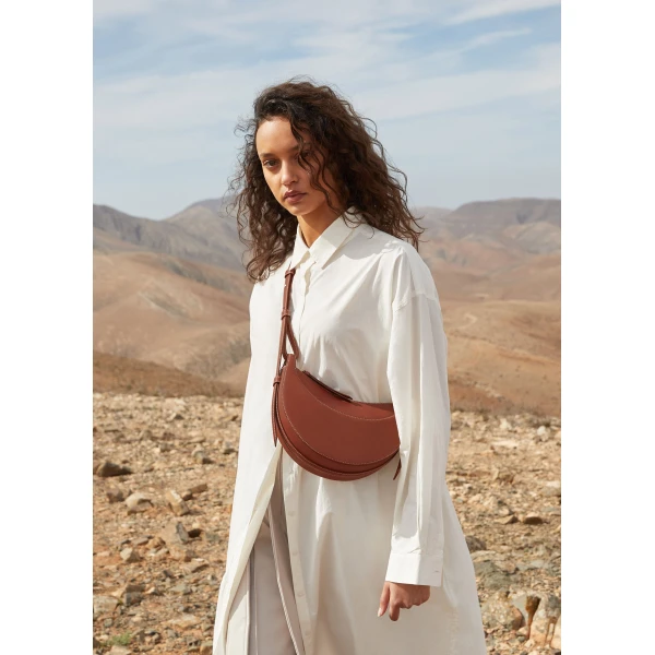 Polène Numéro Dix in Cognac Numéro Dix in Cognac - Shoulder & Crossbody Bags - Parisian Luxury Leather Bag at Luxury Shoes 