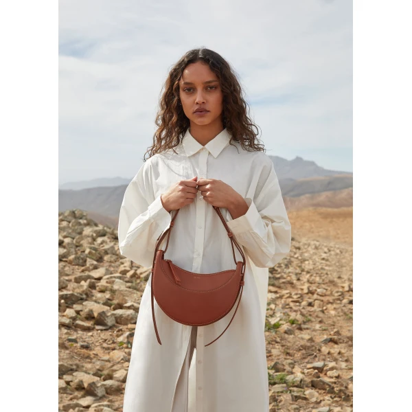 Polène Numéro Dix in Cognac Numéro Dix in Cognac - Shoulder & Crossbody Bags - Parisian Luxury Leather Bag at Luxury Shoes 