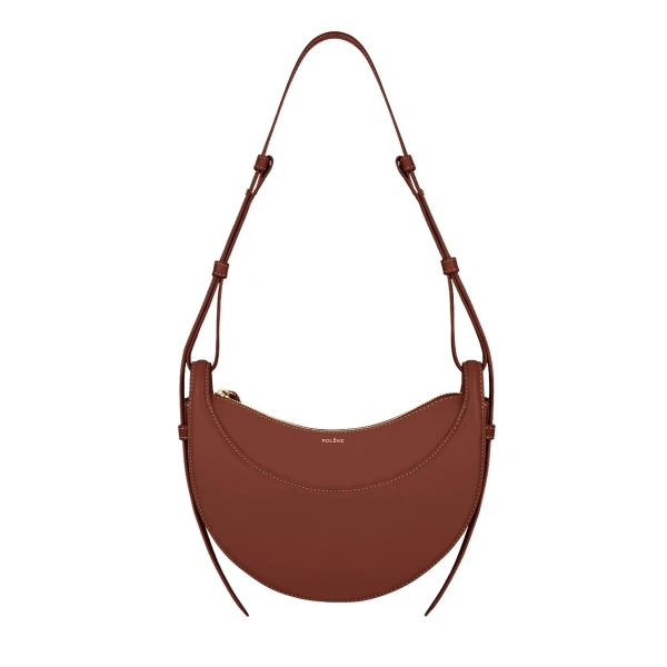 Polène Numéro Dix in Cognac Numéro Dix in Cognac - Shoulder & Crossbody Bags - Parisian Luxury Leather Bag at Luxury Shoes 