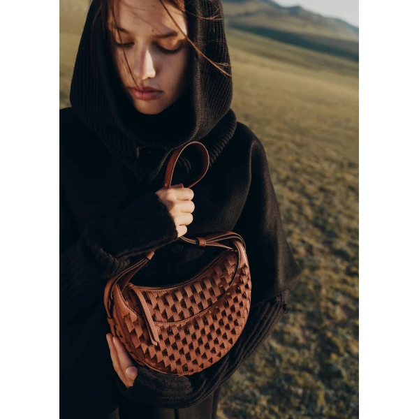 Polène Numéro Dix in Onda Cognac Numéro Dix in Onda Cognac - Shoulder & Crossbody Bags - Parisian Luxury Leather Bag at Luxury Shoes 