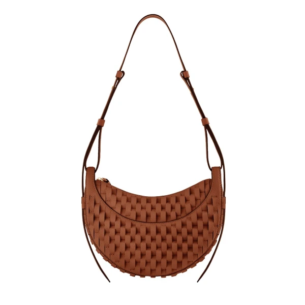 Polène Numéro Dix in Onda Cognac Numéro Dix in Onda Cognac - Shoulder & Crossbody Bags - Parisian Luxury Leather Bag at Luxury Shoes 