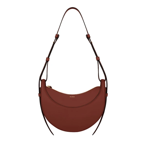 Polène Numéro Dix in Red Clay Numéro Dix in Red Clay - Shoulder & Crossbody Bags - Parisian Luxury Leather Bag at Luxury Shoes 
