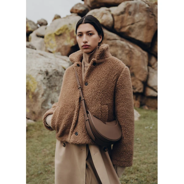 Polène Numéro Dix in Root Numéro Dix in Root - Shoulder & Crossbody Bags - Parisian Luxury Leather Bag at Luxury Shoes 