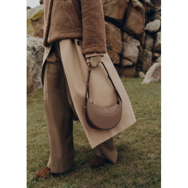 Polène Numéro Dix in Root Numéro Dix in Root - Shoulder & Crossbody Bags - Parisian Luxury Leather Bag at Luxury Shoes 