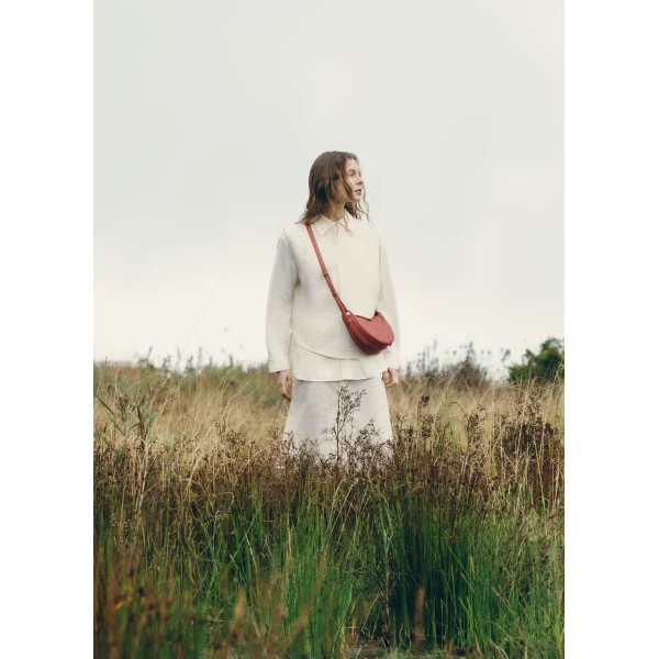 Polène Numéro Dix in Terracotta Numéro Dix in Terracotta - Shoulder & Crossbody Bags - Parisian Luxury Leather Bag at Luxury Shoes 