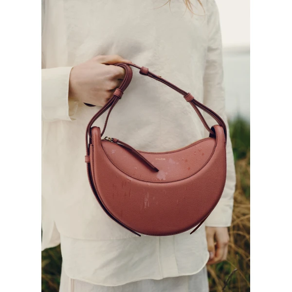 Polène Numéro Dix in Terracotta Numéro Dix in Terracotta - Shoulder & Crossbody Bags - Parisian Luxury Leather Bag at Luxury Shoes 