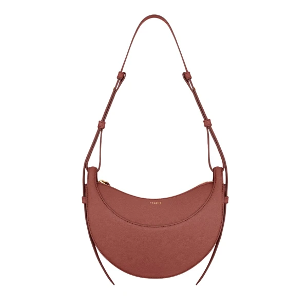 Polène Numéro Dix in Terracotta Numéro Dix in Terracotta - Shoulder & Crossbody Bags - Parisian Luxury Leather Bag at Luxury Shoes 