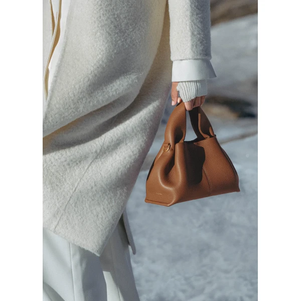Polène Numéro Neuf Mini in Camel Numéro Neuf Mini in Camel - Mini Bags - Parisian Luxury Leather Bag at Luxury Shoes 